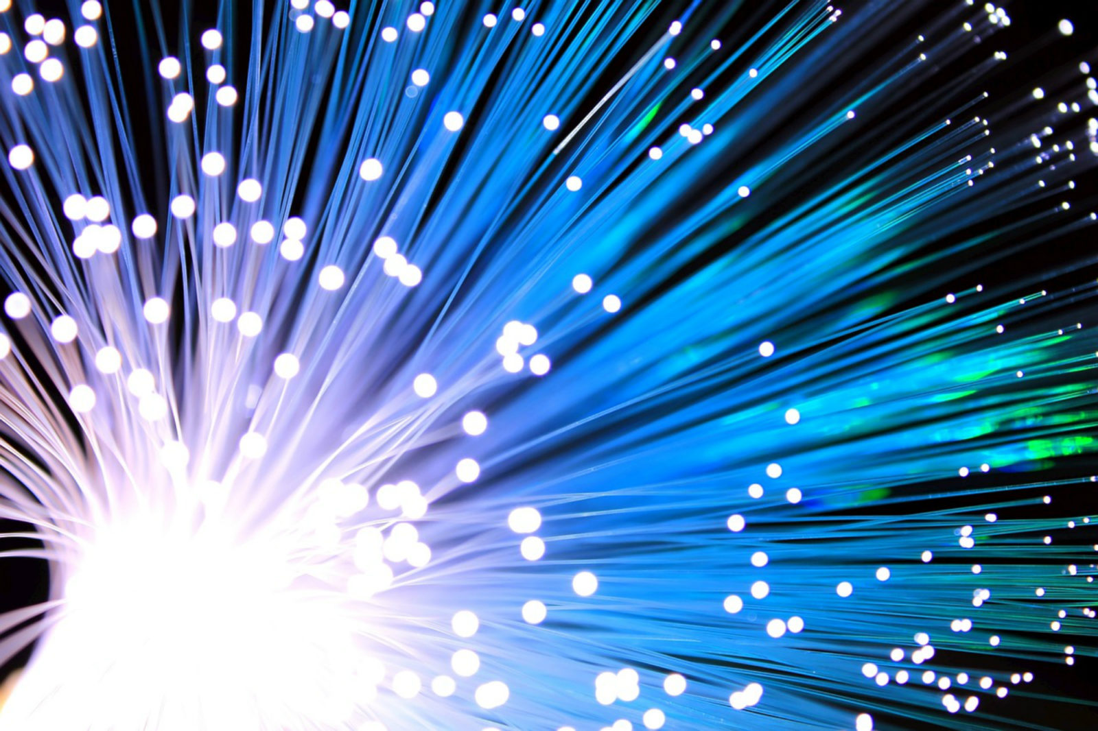 Fibre optic cables close-up shot from a different angle showcasing network infrastructure