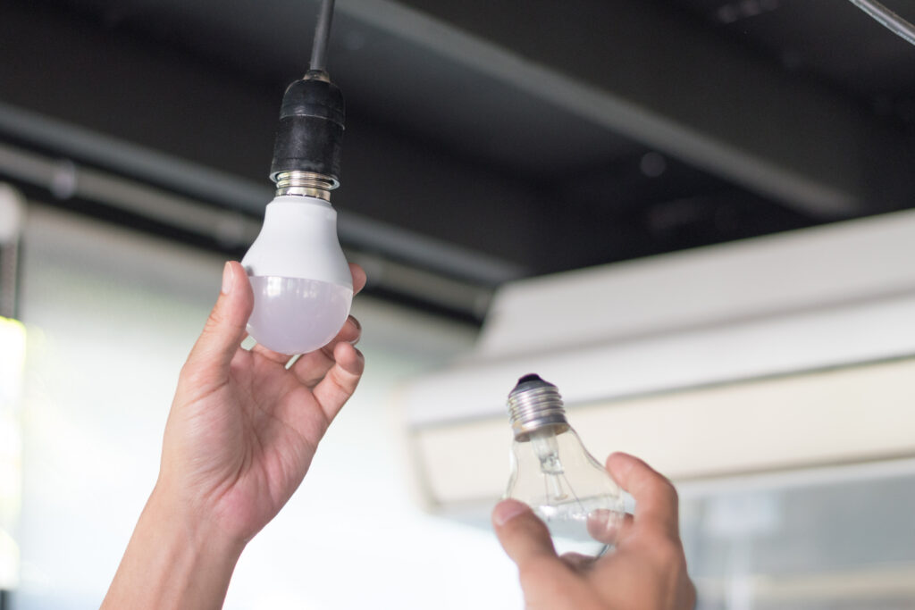 Swapping incandescent bulb for LED bulb 